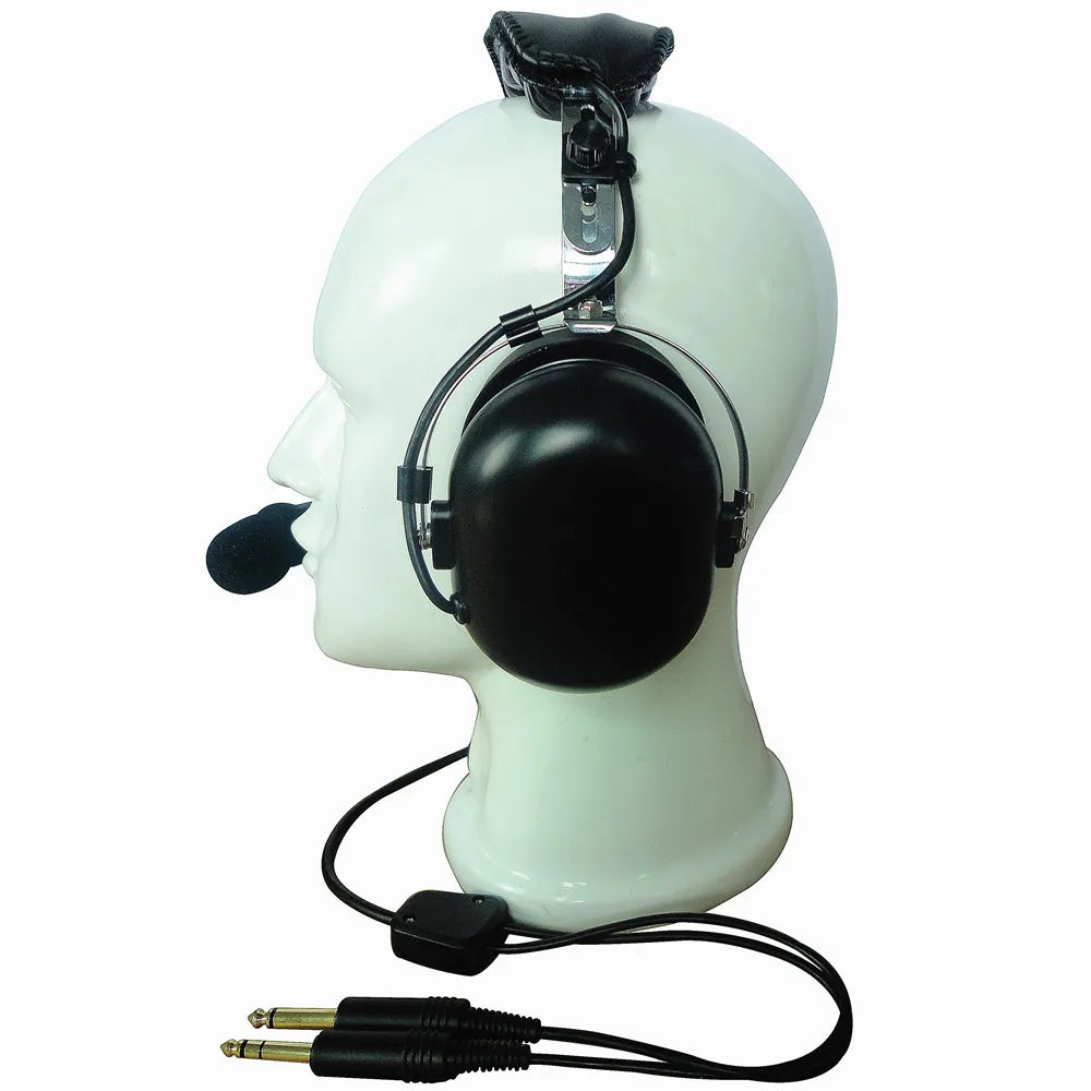 UFQ P2 Black colour aviation headset aviation headphones passive noise cancelling for pilot and passenger students