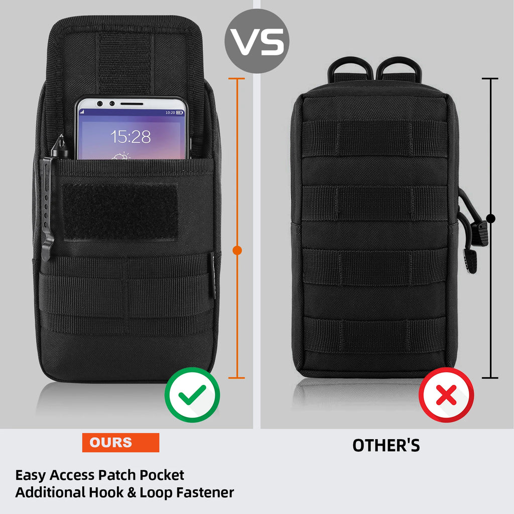 1000D Tactical Molle Pouch EDC Utility Bag for Waist Belt Backpack Outdoor Waist Pack Hunting Magazine Accessory Bag