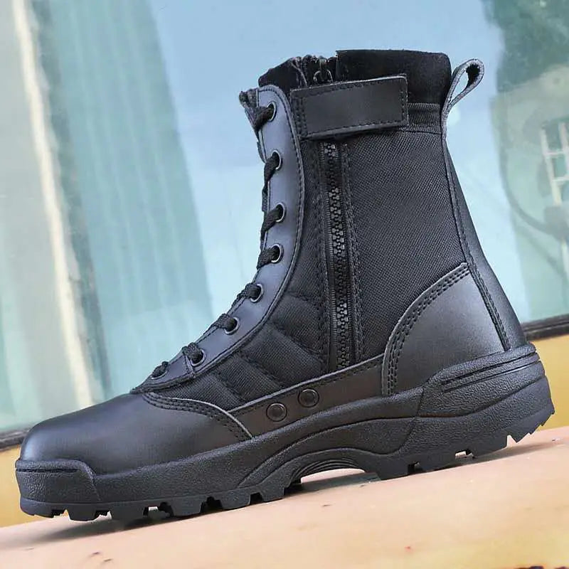 2026 Genuine Summer Tactical Army Fans High Help Desert Combat Boots Tactics SWAT Outdoor Men's Climbing Shoes