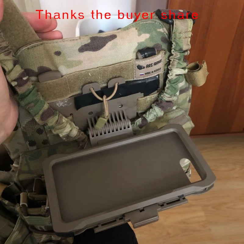 New FMA Molle Tactical Bag Plus Mobile Pouch Outdoor Hunting VEST Equipment Paintball Shell Phone Case For Ip 7/8 Plus