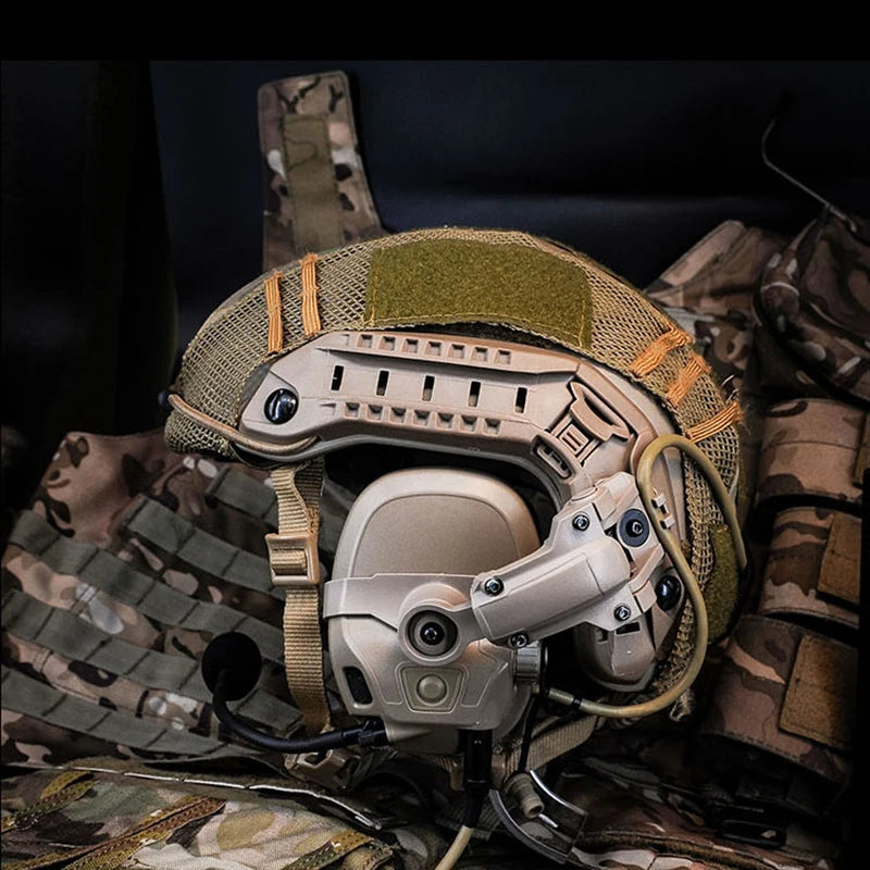 Fast Helmet Earphone Bracket Ops-Core AMP HELMET RAIL MOUNT KIT  Tactical Noise Reduction Ear Connector