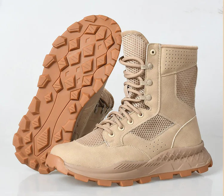 Summer Mesh Training Boots Ultralight Non-slip Wear-resistant Breathable Outdoor Hiking Climbing Shoe Men Boot