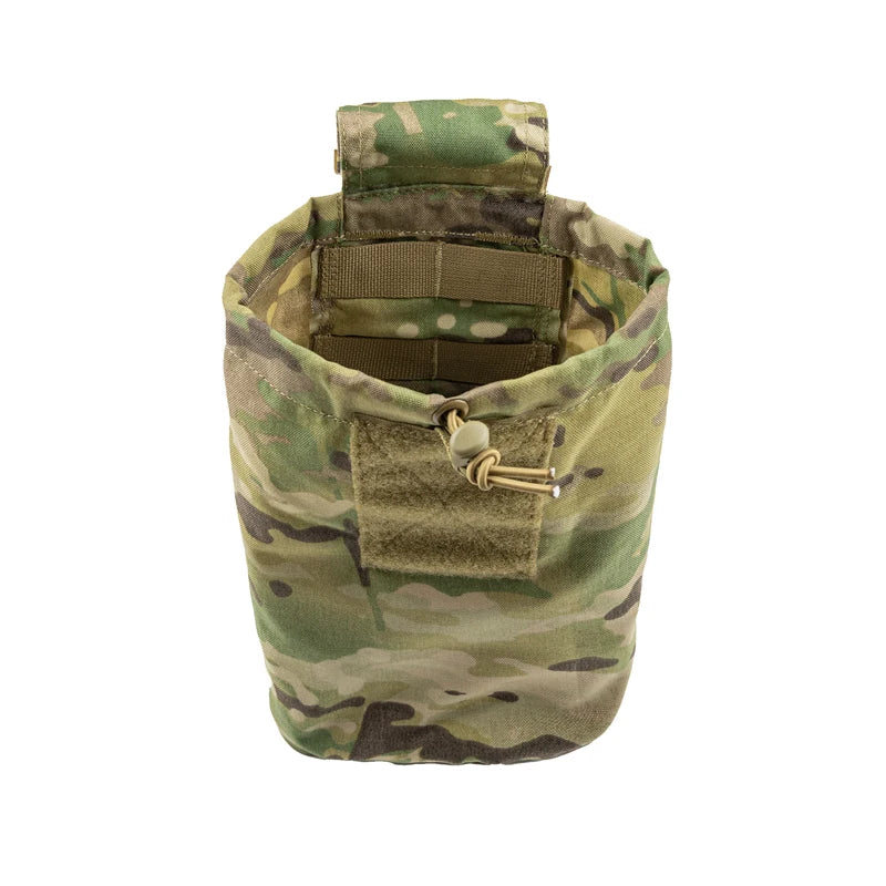Tactical Pouch Airsoft Molle Drop Dump Pouch Outdoor Hunting Storage Recycling Foldable Magazine Bag Multicam