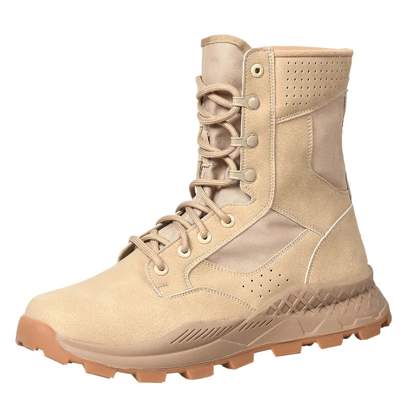 Summer Mesh Training Boots Ultralight Non-slip Wear-resistant Breathable Outdoor Hiking Climbing Shoe Men Boot