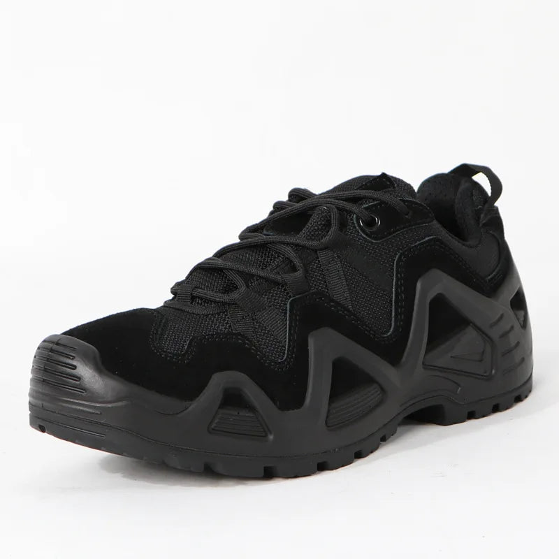 Men's Tactical Combat Boots Military Fans Hunting Hiking Mountaineering Shoes Breathable Antislip and Splashproof Outdoor Shoes