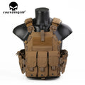 500D Nylon Fabric Quick Releaseable 6094K Tactical Vest With Triple Magazine Pouch