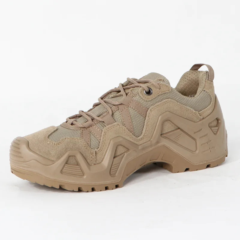 Men's Tactical Combat Boots Military Fans Hunting Hiking Mountaineering Shoes Breathable Antislip and Splashproof Outdoor Shoes
