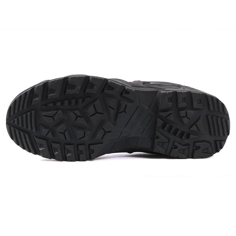 Men's Tactical Combat Boots Military Fans Hunting Hiking Mountaineering Shoes Breathable Antislip and Splashproof Outdoor Shoes