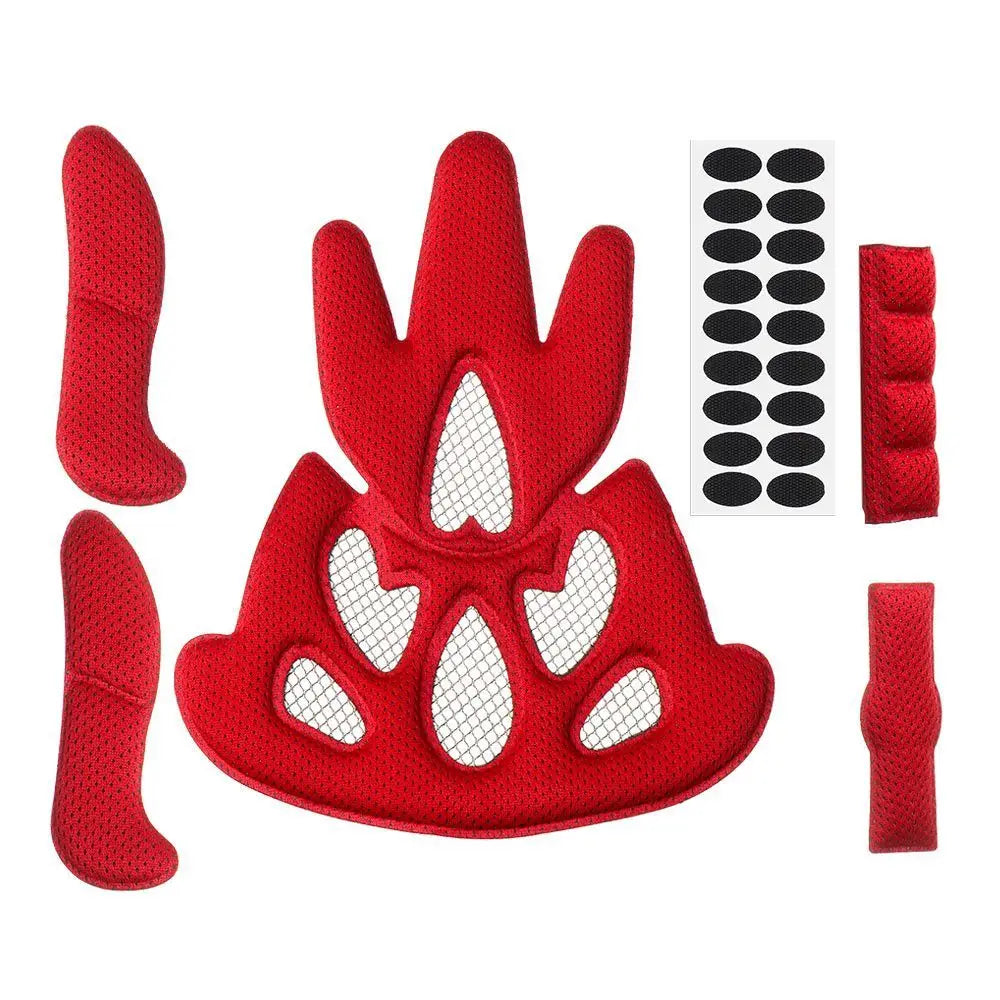 Motorcycle Bicycle Universal Replacement with Insect Net Helmet Inner Padding Kit Protection Sponge Pad Foam Pads Set