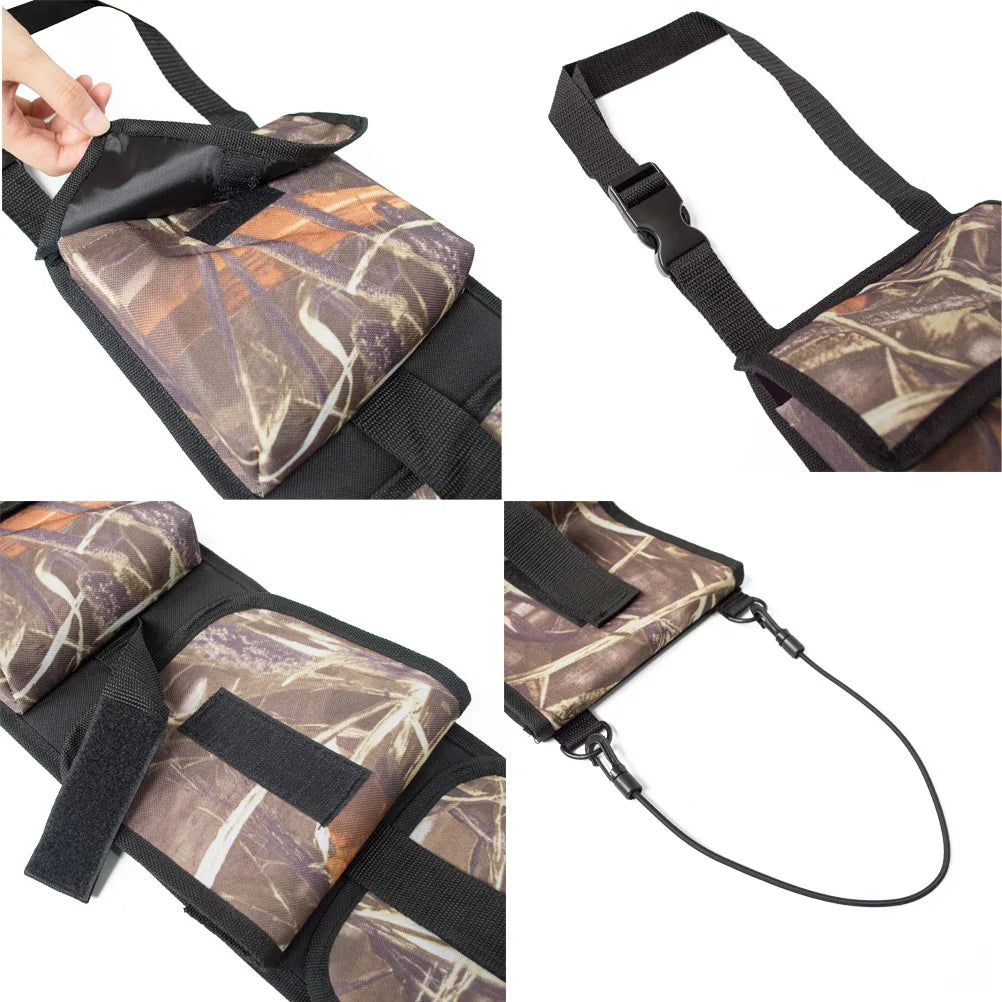 Backseat Gun Sling Rack Holder for Trucks & Cars Tactical  Rifle Organizer with Pockets Hunting Ammo Storage Bag 2pcs