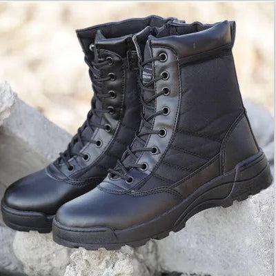 Fashion Men Boots Winter Outdoor Leather  Boots Breathable  Boots Plus Size Desert Boots Men Hiking Shoes385