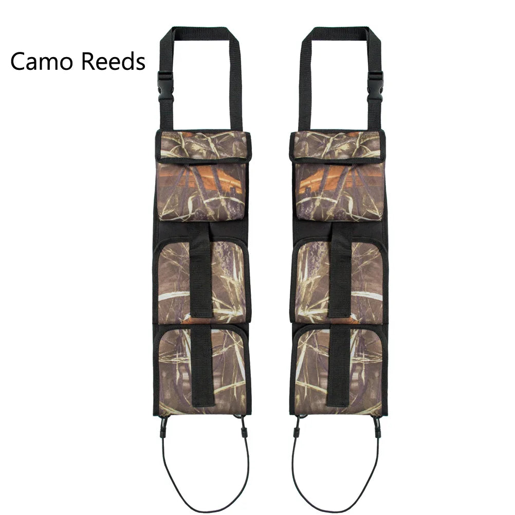 Backseat Gun Sling Rack Holder for Trucks & Cars Tactical  Rifle Organizer with Pockets Hunting Ammo Storage Bag 2pcs