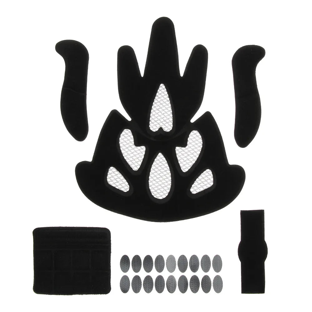 1 Set Helmet Padding Kits Mixed Size Sealed Sponge Replacement Motorcycle Bicycle Cycling Universal Foam Protection Pads Set