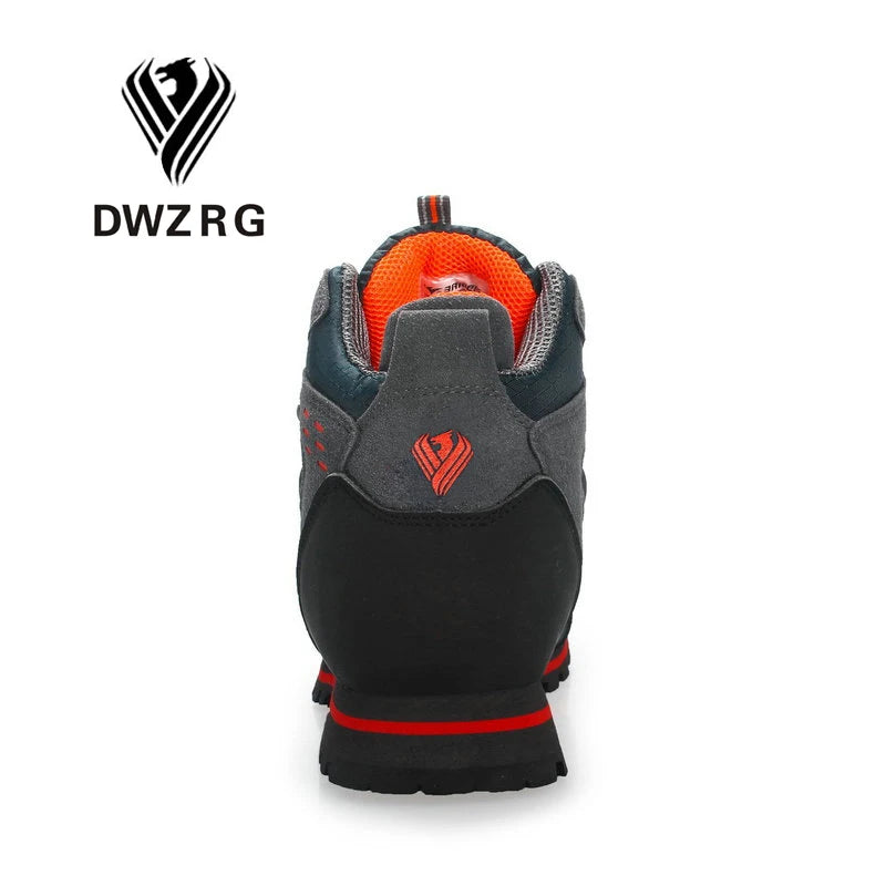 Men Hiking Shoes Waterproof Leather Shoes Climbing & Fishing Shoes New Popular Outdoor Shoes Men High Top Winter Boots