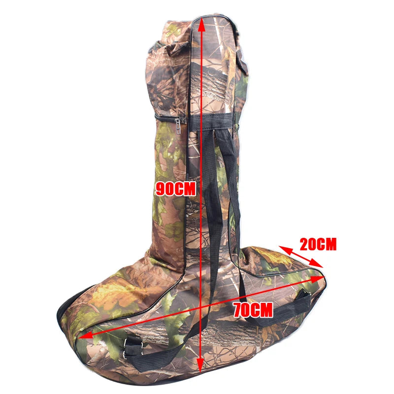 Crossbow Storage Bag Oxford Cloth T Shape Bow Bag Adjustable Hunting Archery Leaf Camouflage T Shaped  Crossbow Hunting Bag