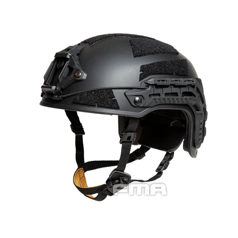 Tactical Caiman Ballistic Helmet with Cuttlefish Wilcox L4, Aviation Aluminum CNC Core Frame, NVG Shroud Rail, Space Hunting