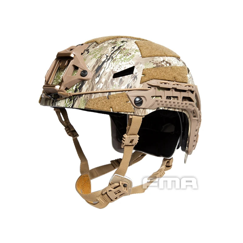 Caiman-Bump Ballistic Helmet, Liner Gear Adjustment,  Tactical Helmet with NVG Mount and Side Rail, Anti-collision