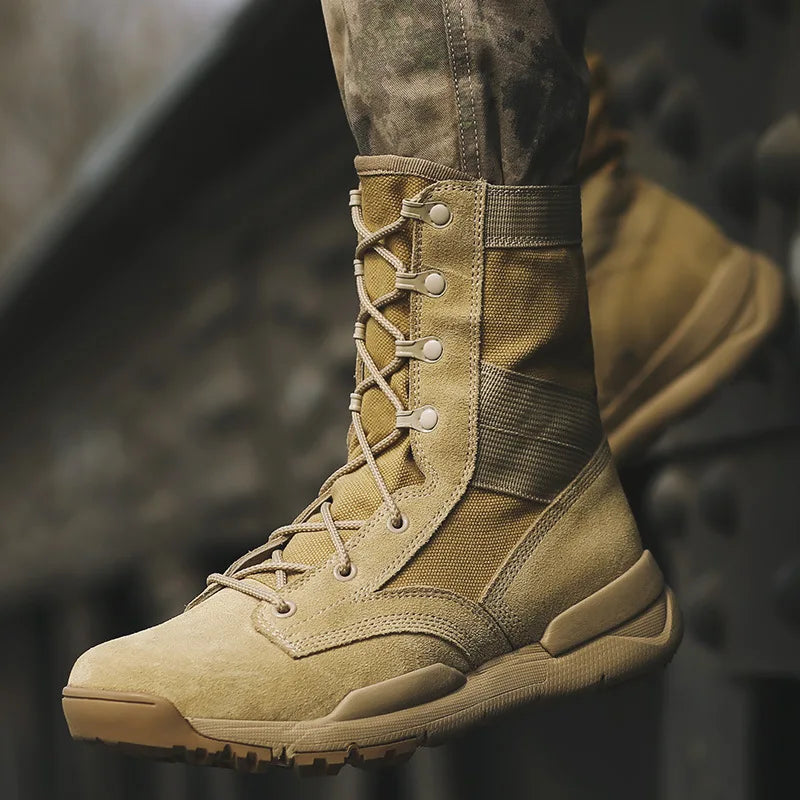 Lightweight   Boots Men Women Outdoor Climbing Hunt Hiking Training Breathable Shock Absorption  High Shoes