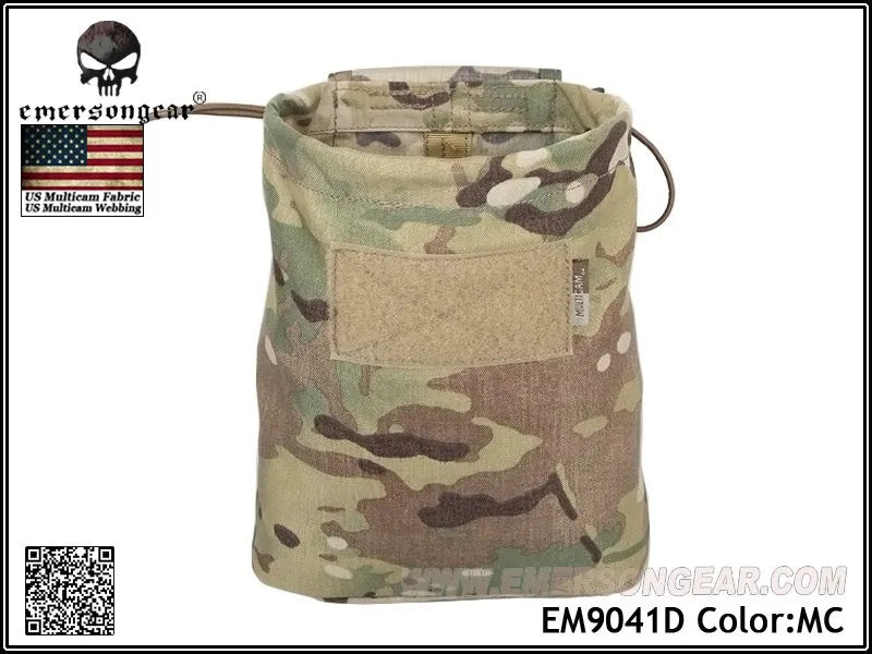 New EMERSON Large Capacity Waist Molle  Tactical Airsoft Paintball Hunting Folding Mag Recovery Dump Pouch Hunting Bags