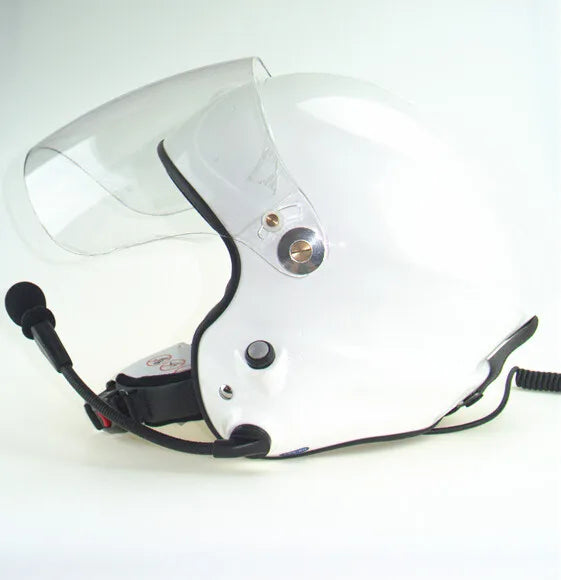 Noise cancelling paramotor helmet with full headset two side PTT control CE EN966 standard