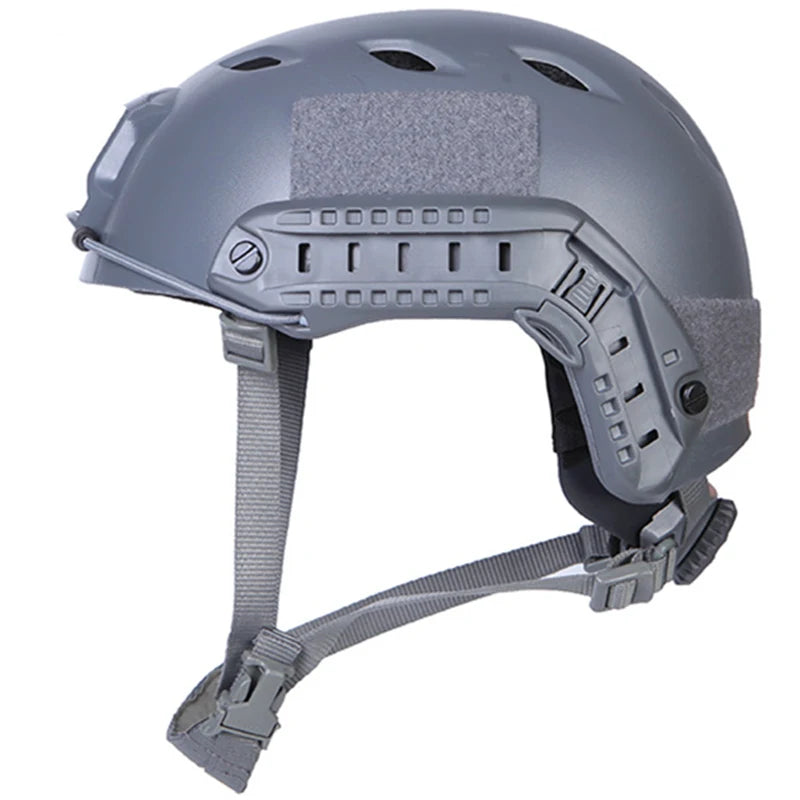 Wolf Gray Tactical Helmet Airsoft Sports Protective Accessory for Paintball Fast Jumping And Hunting