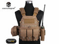 EMERSON GEAR LBT6094A Style Vest with Pouches Airsoft Painball Combat Gear EM7440F AOR2