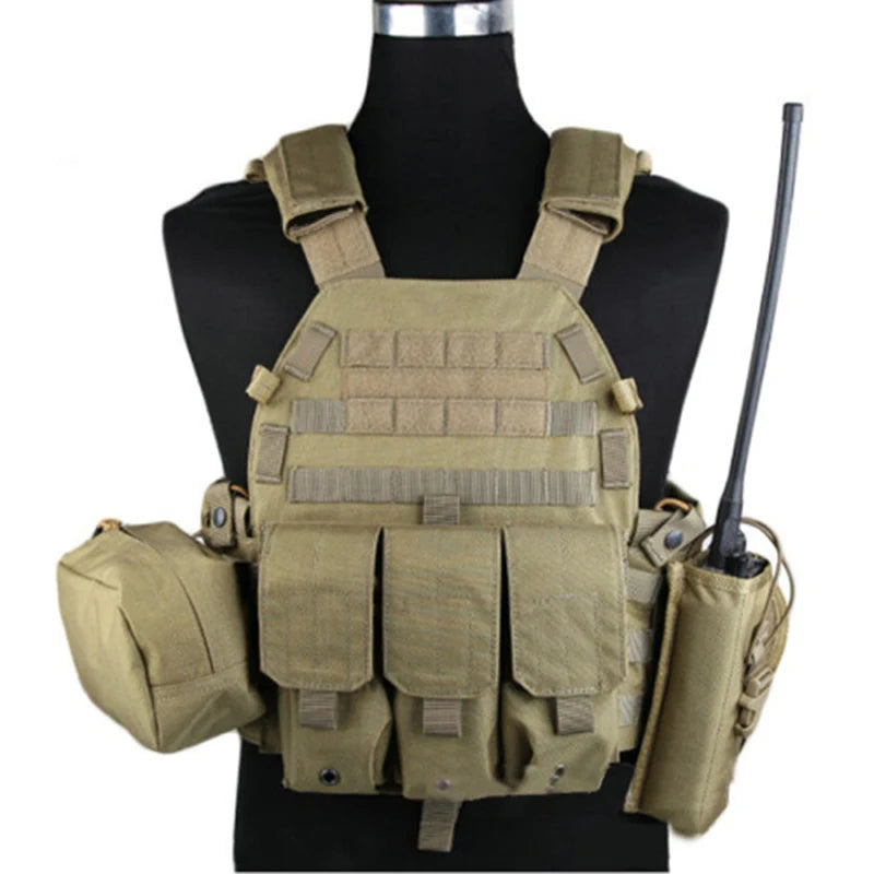 EMERSON GEAR LBT6094A Style Vest with Pouches Airsoft Painball Combat Gear EM7440F AOR2