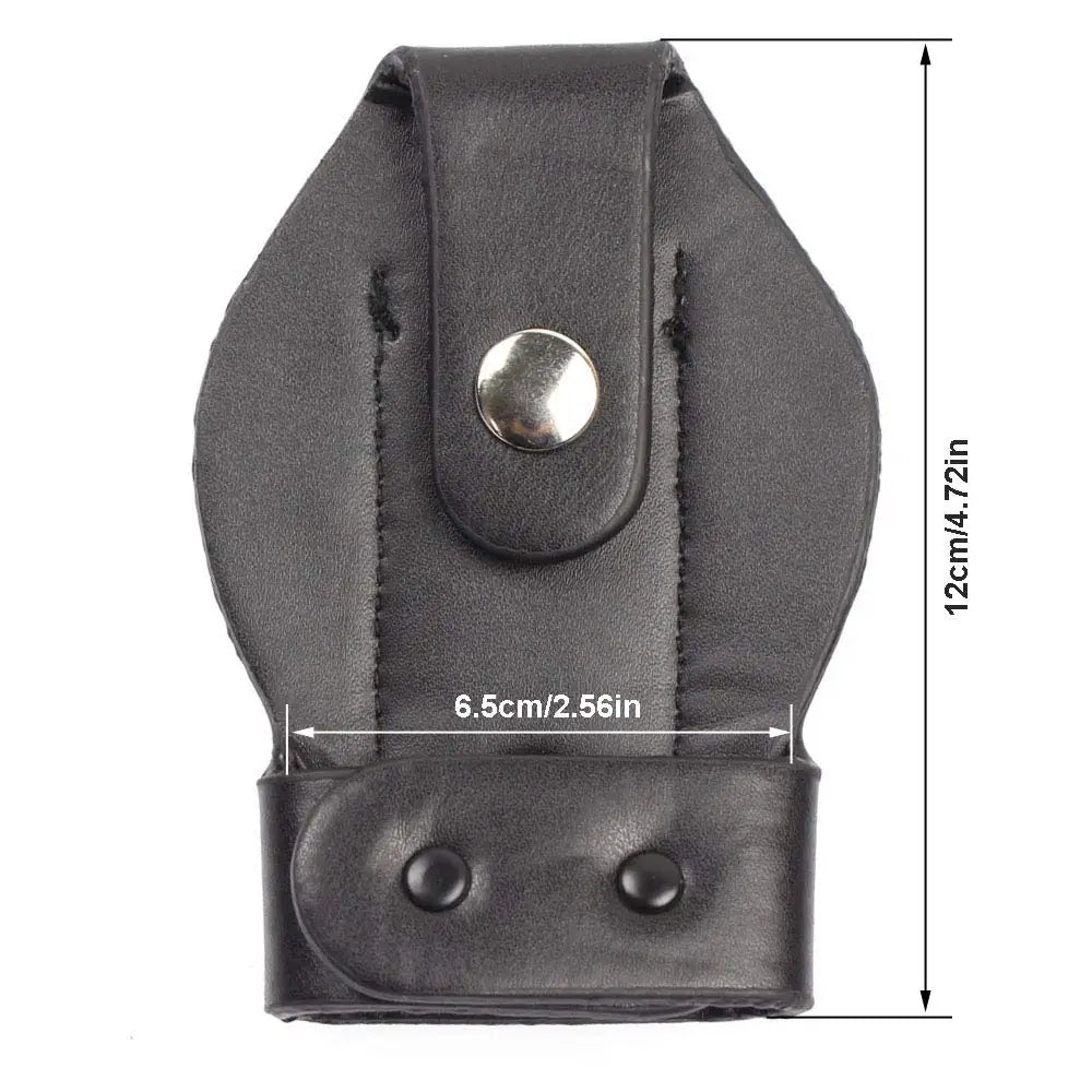 ROCOTACTICAL Bikini Handcuff Case with Metal Clip, Law Enforcement Standard Single Handcuff Pouch, Black