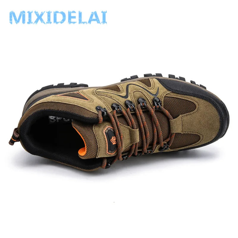 MIXIDELAI 2026 New Brand Spring Fashion Outdoors Sneakers Breathable Men's Shoes Mens Combat Desert Casual Shoes Plus Size 36-47