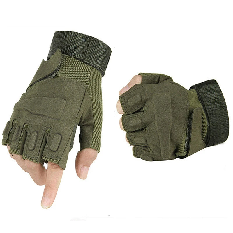 Airsoft Hunting Tactical Half Finger Gloves Combat Training Gloves Fishing Fitness Gym Sport Gloves