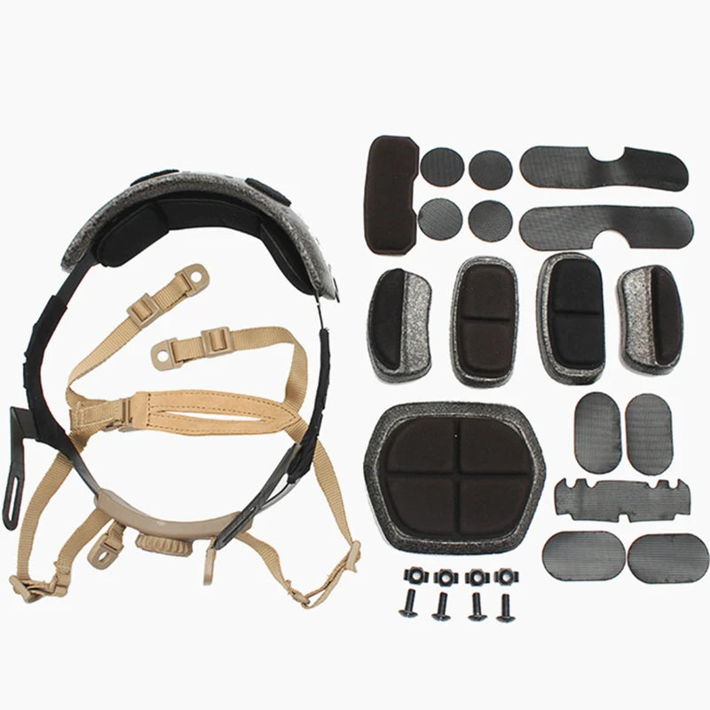 ACH Occ-Dial Liner Kit, Adjustable Helmet System, Full Set Helmet, Inner Suspension System, Strap Helmet Accessories,Fast Helmet