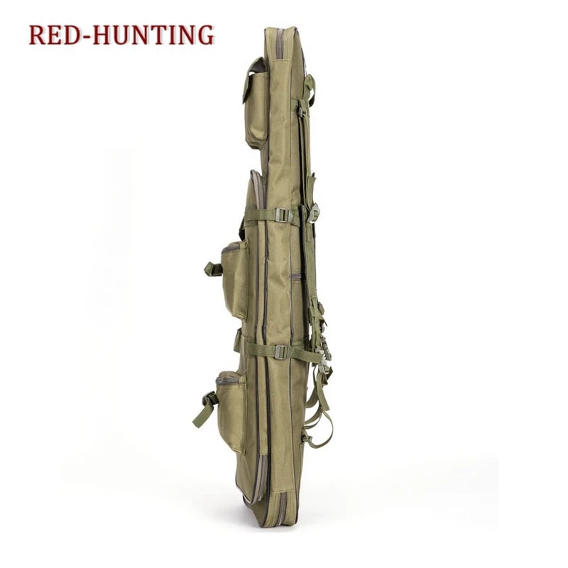 80cm 95cm 115cm Tactical Double Rifle Carry Backpack Tan Hunting Duel Gun Handbag Integrated Pistol Gun Cases Free Shipping