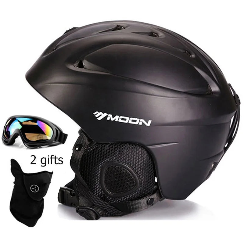 MOON Hot Sale Ski Helmet Integrally-molded Skiing Helmet For Adult and Kids Snow Helmet Safety Skateboard Ski Snowboard Helmet
