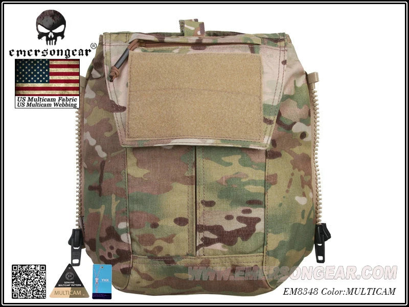 Emersongear-Tactical Pack Zip-on Panel Leapable Plate Carrier, Back Bag, Hydration Carrier for FPC, NLPC, LPC 2.0 MVS Vest