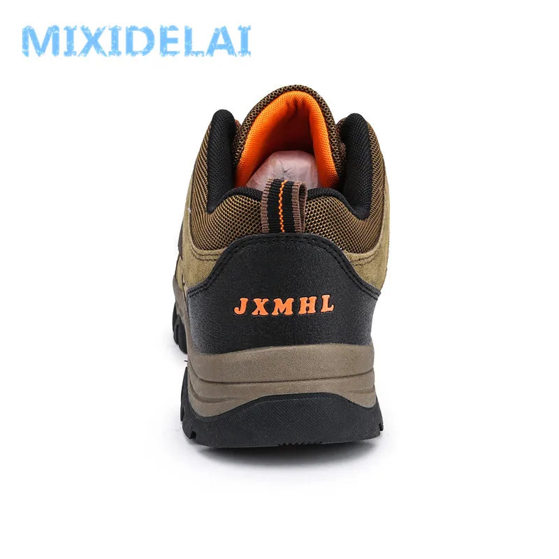 MIXIDELAI 2026 New Brand Spring Fashion Outdoors Sneakers Breathable Men's Shoes Mens Combat Desert Casual Shoes Plus Size 36-47