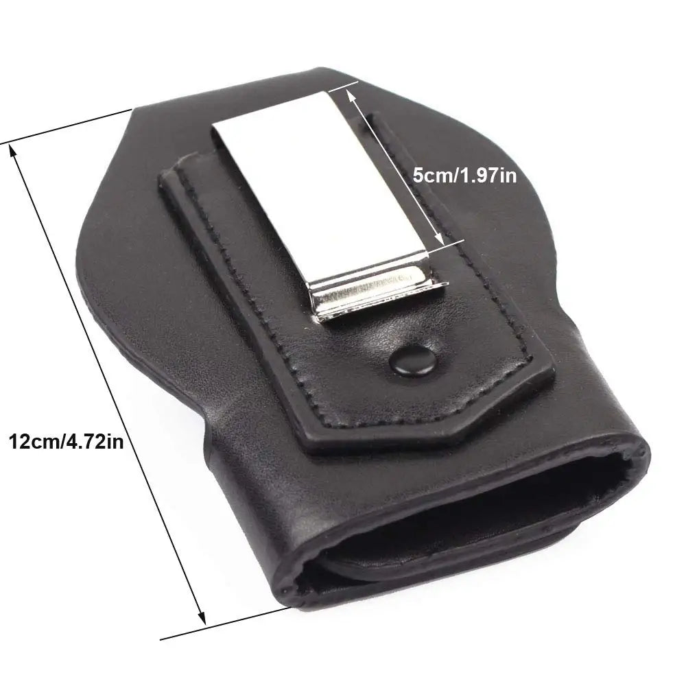 ROCOTACTICAL Bikini Handcuff Case with Metal Clip, Law Enforcement Standard Single Handcuff Pouch, Black