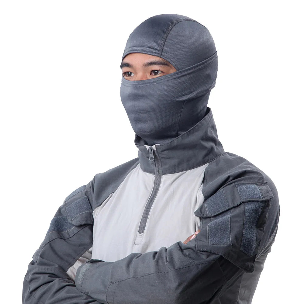 SINAIRSOFT Rattlesnake Tactical Headgear Airsoft Hunting Wargame Breathing Dustproof Face Balaclava Mask Full Hood Ride