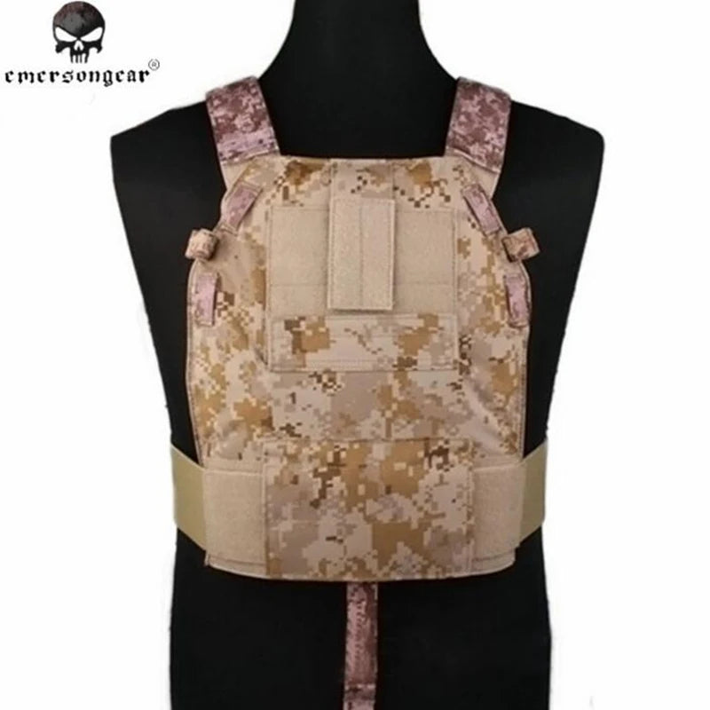 Emerson LBT6094 Style SLICK Medium Plate Carrier Tactical Chest Rig Paintball Hunting Vest Gear Body Armor MC BLACK CB
