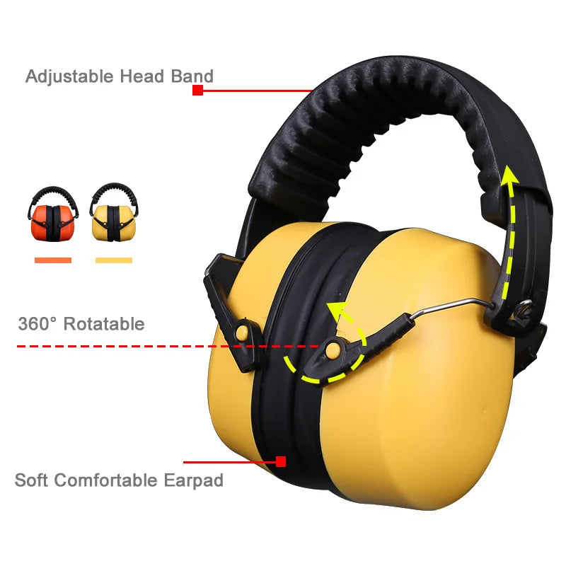 Work Safety Earmuffs Anti-Noise Portable Ear Protector For Work Study Sleeping Woodwork Shooting Ear Hearing Protection