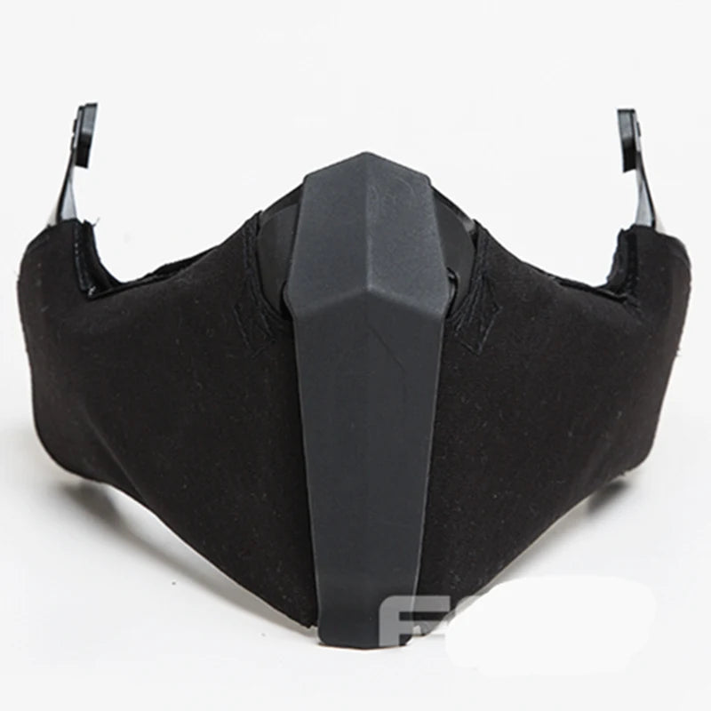 Mandible Tactical Guide Rail Connection Half Face Mask for OC Highcut Helmet