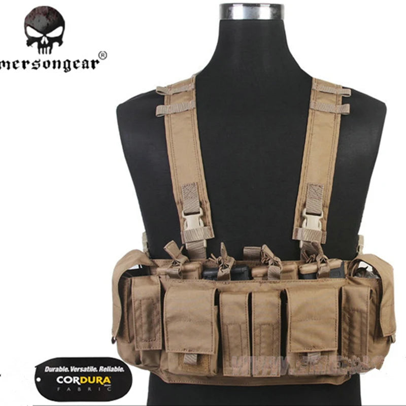 EmersonGear MF Style UW IV Chest Rig  500D Molle Tactical Vest with Multi-pockets for EDC Tools Flashlight Torch BBs Patches