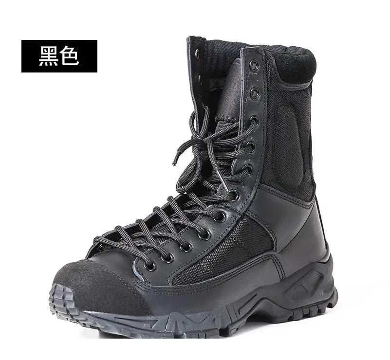New Sport Men Outdoor Hiking Desert Leather Ankle Boots Male Botas Hombre Jungle Hiking Shoes Men's Ankle Boots 36 46