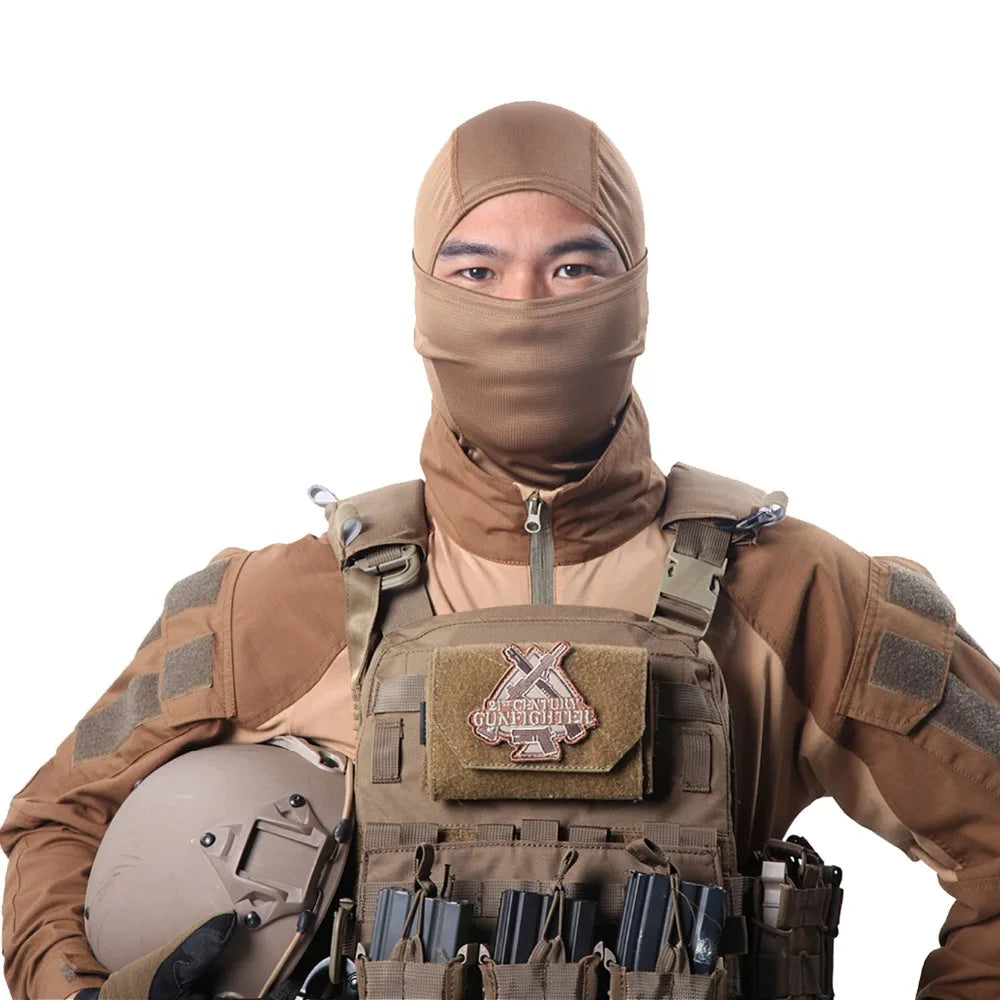 SINAIRSOFT Rattlesnake Tactical Headgear Airsoft Hunting Wargame Breathing Dustproof Face Balaclava Mask Full Hood Ride