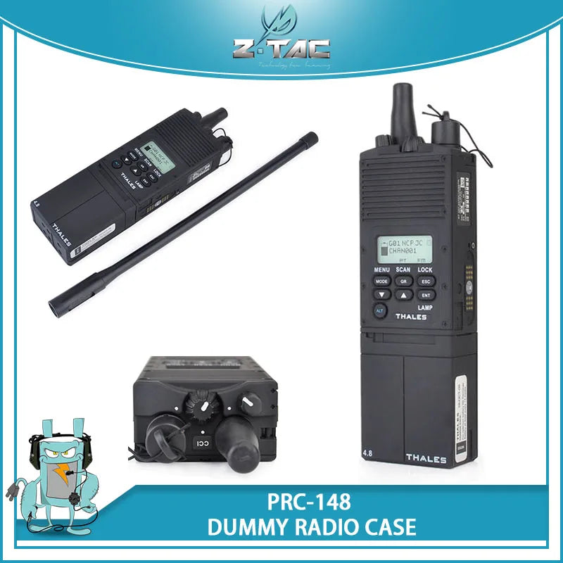 Z-Tactical AN/PRC-148 Multiband Inter/Intra Team Radio Case (MBITR) Z022 for Wargame Cosplay Paintball Military Dummy Black