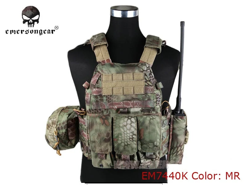 EMERSON GEAR LBT6094A Style Vest with Pouches Airsoft Painball Combat Gear EM7440F AOR2