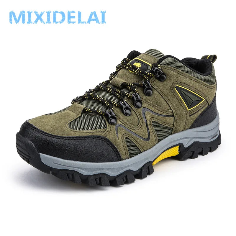 MIXIDELAI 2026 New Brand Spring Fashion Outdoors Sneakers Breathable Men's Shoes Mens Combat Desert Casual Shoes Plus Size 36-47