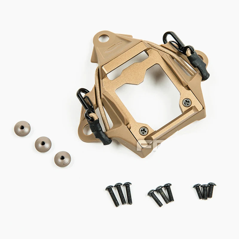 Airsoft Modular Bungee Shroud Helmet Accessories, NVG Mount Adapter, Compatible with L4G24 L4G19 Support