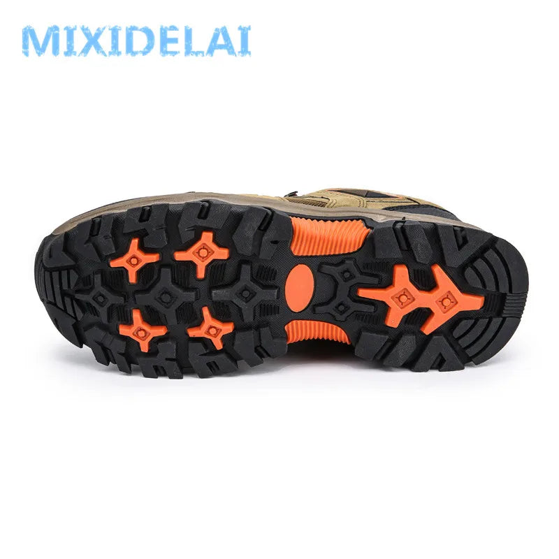 MIXIDELAI 2026 New Brand Spring Fashion Outdoors Sneakers Breathable Men's Shoes Mens Combat Desert Casual Shoes Plus Size 36-47