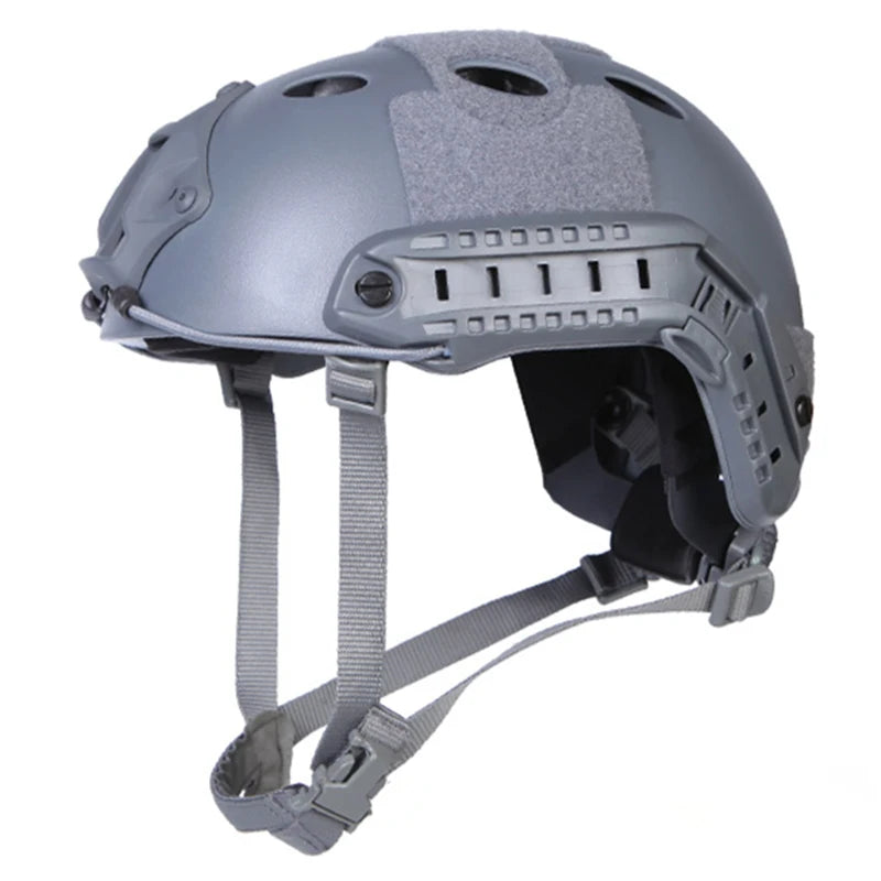 Wolf Gray Tactical Helmet Airsoft Sports Protective Accessory for Paintball Fast Jumping And Hunting