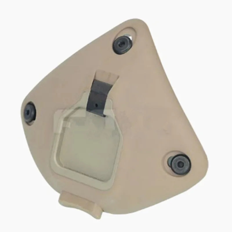 Norotos middle aluminum Style 3-Hole Low Profile NVG Shroud Black Mounting Platform w/ Positive Snap Lock for MICH TATM Helmet